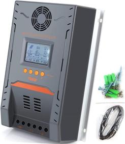 img 4 attached to Высокопроизводительный солнечный контроллер заряда Temank 100A MPPT: 12V / 24V DC Auto, Max 96V, 1300W / 2600W Входной регулятор солнечной панели для гелевого герметичного аккумулятора и настройки таймера нагрузки