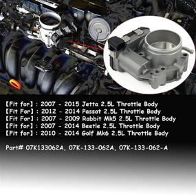 img 3 attached to 🚗 High-Quality Throttle Body 07K133062A Replacement for VW Jetta Beetle Golf Passat Rabbit 2.5L - Reliable Part# 07K-133-062-A 07K-133-062A GELUOXI