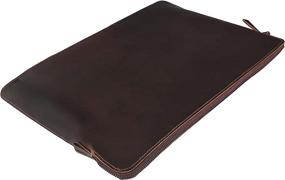 img 4 attached to ELIZO Leather iPad Pro 11-inch Case: Stylish Cover for Apple iPad 8th, 7th, 6th, and 5th Generation Tablets - Pencil Holder & Sleeve - Brown