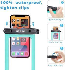 img 2 attached to Universal Waterproof Phone Pouch Cellphone Case IPX8 For IPhone 12 Pro Max 11 Pro Max Xs Max XR X 8 7 6S Plus SE