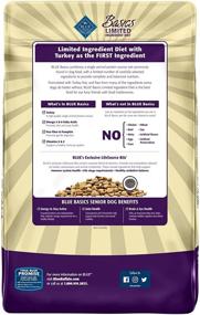 img 3 attached to 🦃 Blue Buffalo Basics Limited Ingredient Diet: Turkey & Potato Senior Dry Dog Food - Natural Nutrition for Elderly Canines