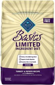 img 4 attached to 🦃 Blue Buffalo Basics Limited Ingredient Diet: Turkey & Potato Senior Dry Dog Food - Natural Nutrition for Elderly Canines