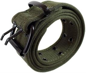img 2 attached to Gelante Canvas Belt Color 2043 Black M Men's Accessories for Belts