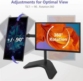 img 1 attached to Monitor Screens Rotation Capacity Standing