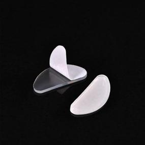 img 2 attached to 👃 Enhance Comfort and Fit: 18 Pairs of Transparent 1mm Silicone Anti-Slip Nose Pads for Eyeglasses, Sunglasses, and Glasses