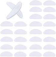 👃 enhance comfort and fit: 18 pairs of transparent 1mm silicone anti-slip nose pads for eyeglasses, sunglasses, and glasses logo