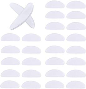img 4 attached to 👃 Enhance Comfort and Fit: 18 Pairs of Transparent 1mm Silicone Anti-Slip Nose Pads for Eyeglasses, Sunglasses, and Glasses