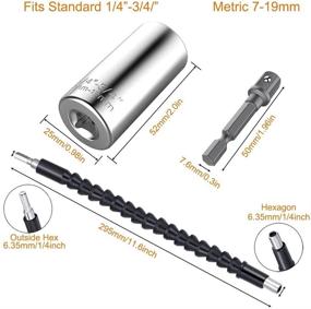 img 1 attached to SENHAI Universal Multi Function Screwdriver Extension