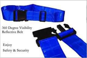 img 2 attached to YSMYWM Visibility Reflective Running Jogging Sports & Fitness
