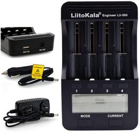 img 4 attached to 🔋 LiitoKala Lii-500 Intelligent Battery Charger - 4 Slots for 3.7V Li-ion/ 1.2V Ni-MH Cylindrical Rechargeable Battery with LCD Display