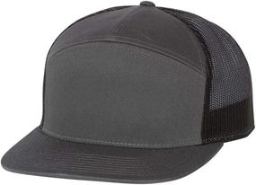 img 1 attached to RICHARDSON Seven Panel Trucker Heather Black Outdoor Recreation in Climbing