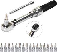 🚴 poweraxis bike torque wrenches set - 1/4" drive dual-direction click torque wrench (20~200 in-lb/2.00~20.00 nm) logo