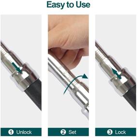 img 1 attached to 🚴 POWERAXIS Bike Torque Wrenches Set - 1/4" Drive Dual-Direction Click Torque Wrench (20~200 in-lb/2.00~20.00 Nm)