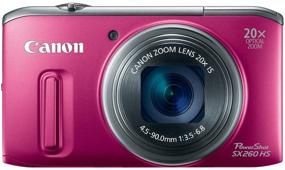 img 4 attached to 📷 Canon PowerShot SX260 HS 12.1 MP CMOS Digital Camera with 20x Optical Zoom, Image Stabilization, 25mm Wide-Angle Lens, 1080p HD Video, and Vibrant Red Design (Previous Model)