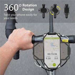 img 2 attached to 🚲 Universal Bike Phone Mount + Running Armband Kit, 360° Rotation, Bone Run & Bike Tie Connect, Fits 4.7"-7.2" Phones, for iPhone 13, 12, 11, Pro Max, Mini, Samsung Galaxy S20, Note, and More