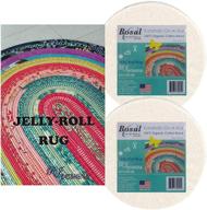 🏮 jelly roll rug kit bundle with pattern and two rolls of bosal katahdin batting on-a-roll (standard version) - enhanced seo logo