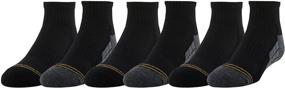 img 2 attached to 6-Pack of Gold Toe Ultra Tec Boys Athletic Quarter Socks