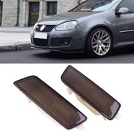 🚦 go-lf 5 g-t-i je-tta mk-5 2005-2009 - front bumper side marker lights - turn signal lamps lens [1k5945071a 1k5945072a] logo