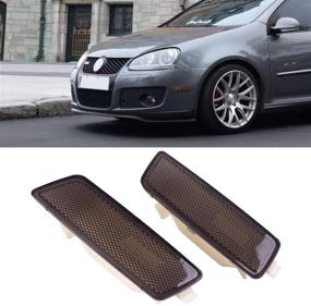 img 4 attached to 🚦 Go-lf 5 G-T-I Je-tta MK-5 2005-2009 - Front Bumper Side Marker Lights - Turn Signal Lamps Lens [1K5945071A 1K5945072A]