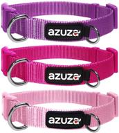 🐶 3-pack dog collars by azuza - soft & comfortable collars for dogs of all sizes, available in 4 sizes and 2 patterns logo