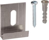 pack of 6 stainless steel mirror hanger clips with screw - slide-co 193672, j-shaped логотип