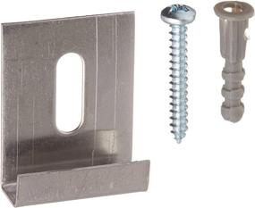 img 2 attached to Pack of 6 Stainless Steel Mirror Hanger Clips with Screw - Slide-Co 193672, J-shaped