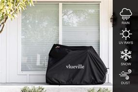 img 1 attached to 🚲 Vlueville Ripstop XL Bike Cover: Waterproof, Anti-UV, Dust/Wind Protection – Store & Protect 2 Bikes Outdoors with Storage Lock Hole