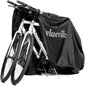 img 4 attached to 🚲 Vlueville Ripstop XL Bike Cover: Waterproof, Anti-UV, Dust/Wind Protection – Store & Protect 2 Bikes Outdoors with Storage Lock Hole