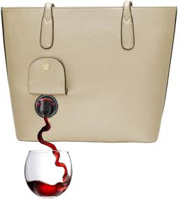 img 4 attached to 👜 Stylish PortoVino Wine Purse: Black Fashionable Women's Handbags & Wallets with Fashion-forward Backpack Design
