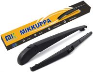 mikkuppa rear wiper arm blade for jeep grand cherokee 2014-2018 - premium all season replacement - natural rubber cleaning window logo