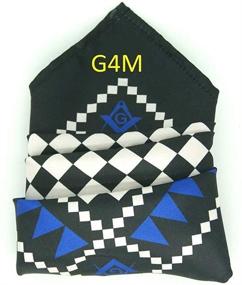 img 4 attached to Masonic Handkerchief Pocket Square Compass