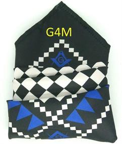 img 1 attached to Masonic Handkerchief Pocket Square Compass