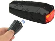 🚲 smart bike tail light with wireless anti-theft alarm - usb rechargeable, waterproof led, remote control and bell for mountain accessories logo