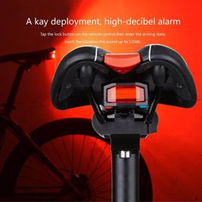 img 1 attached to 🚲 Smart Bike Tail Light with Wireless Anti-Theft Alarm - USB Rechargeable, Waterproof LED, Remote Control and Bell for Mountain Accessories