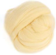 🧶 premium cream wool roving for needle felting & hand spinning craft - 8 vibrant colors logo