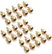 aliyaduo 30 pcs metal slotted slot valve cap: convenient valve core removal included logo