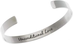 img 1 attached to Stainless Steel Running Horse Cuff Bracelet with Joyful Sentiments - Pet Jewelry