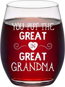 img 4 attached to Stemless Grandmother Birthday Christmas Granddaughter