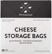 🧀 formaticum cheese storage bags for fresh charcuterie, 15 count with wax paper bags logo