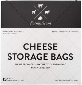 img 4 attached to 🧀 Formaticum Cheese Storage Bags for Fresh Charcuterie, 15 Count with Wax Paper Bags