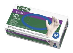 img 3 attached to 🧤 Curad Disposable Medical Latex Gloves: Textured Powder-Free Gloves, Medium Size - Pack of 100