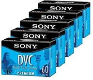 sony dvm60prl premium minidv 60min data tape 📼 cartridge 5 pac: high-quality recording solution for extended usage logo