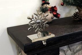 img 2 attached to Chrome Snowflake Stocking Holder - Iconikal 4-Pack: Stylish and Sturdy Decor for the Holidays