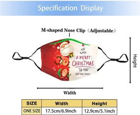 img 3 attached to Рождественская регулируемая моющаяся многоразовая дышащая ткань