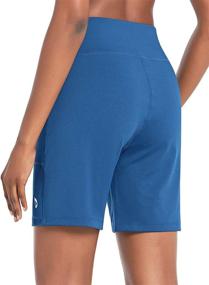 img 3 attached to 🏃 Stay Comfortable and Stylish with BALEAF Women's 7" High Waisted Athletic Running Shorts with Pockets