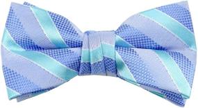 img 4 attached to Medium Checkered Pre-Tied Bow Ties for Boys by Spring Notion