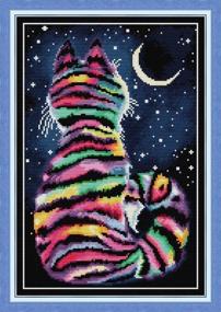 img 4 attached to CaptainCrafts Preprinted Embroidery Needlepoint Colorful