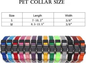 img 3 attached to Ameolela Soft Nylon Adjustable Puppy ID Collar for Whelping Litter - Newborn Pet Safety with 2 Record Keeping Charts (Set of 12/14)