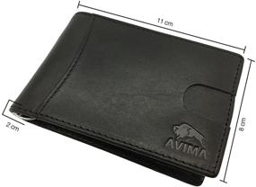 img 1 attached to AVIMA Blocking Bifold Handmade Wallet