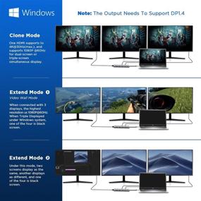 img 1 attached to 12-в-1 док-станция USB C: Тройной 4K HDMI, зарядка PD, порты типа C, кард-ридер - Mac Pro, устройства типа C
